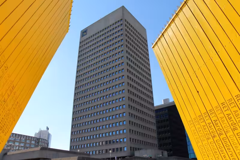 Rotterdam Brutalist-influenced architecture