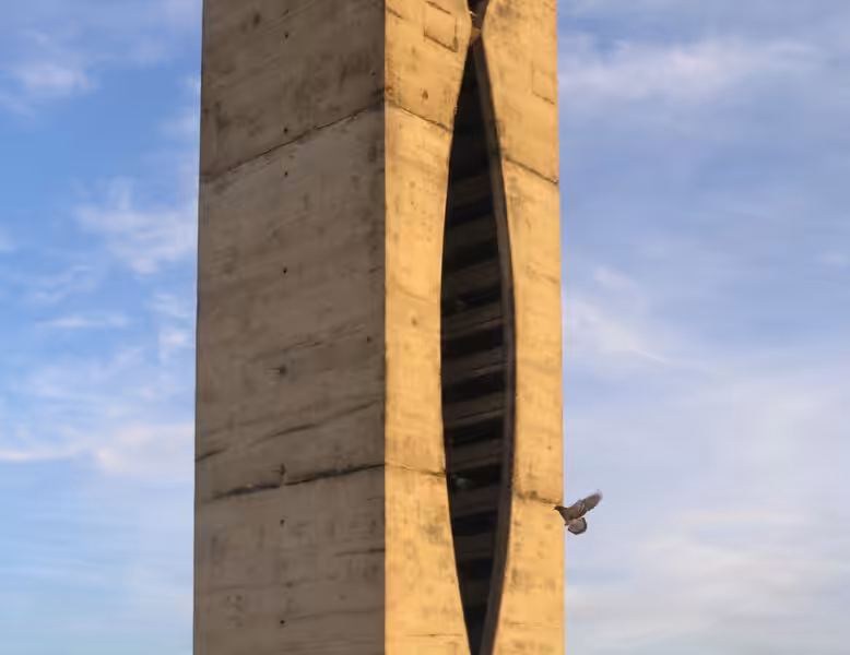 Brasília brutalist elements by Niemeyer