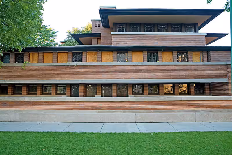Exterior view of Robie House