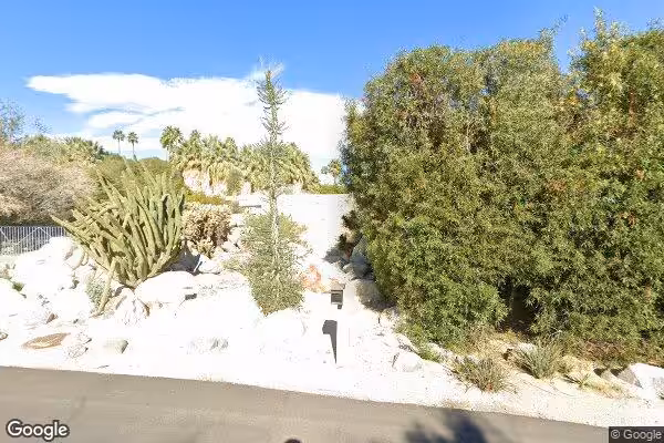 Street view of Kaufmann House in Palm Springs, California