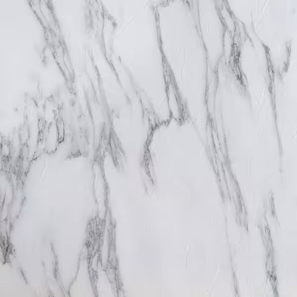 Nexus Self Adhesive 12-Inch Vinyl Floor Tiles, 20 Tiles - 12" x 12", Bianco Marble Pattern - Peel & Stick, DIY Flooring for Kitchen, Dining Room, Bedrooms & Bathrooms by Achim Home Decor