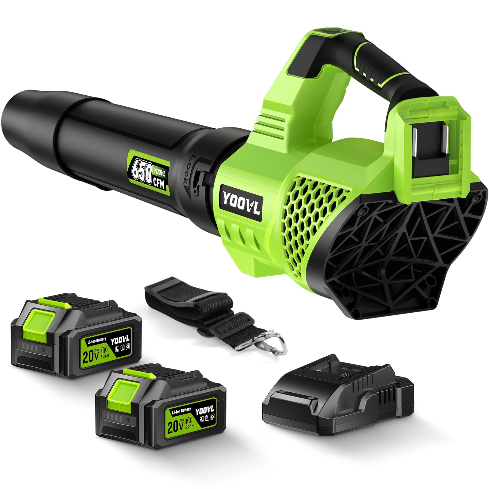 Leaf Blower Cordless, 650CFM Electric Leaf Blowers