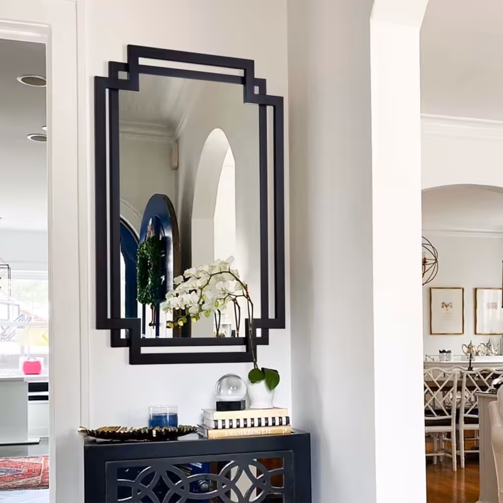 Black Decorative Mirror for Wall Decor