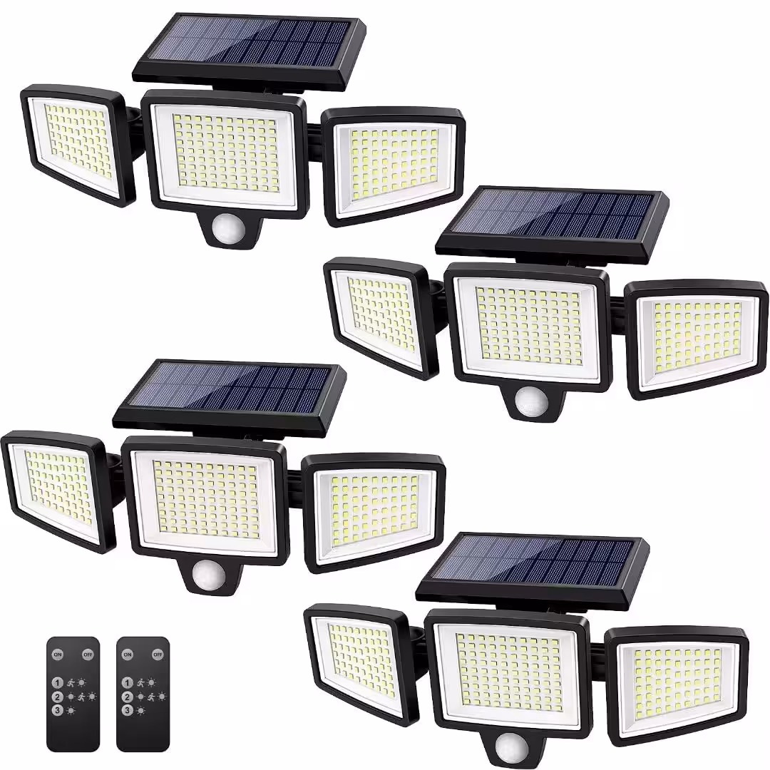 Tuffenough Solar Outdoor Lights 2500LM 210 LED Security Lights
