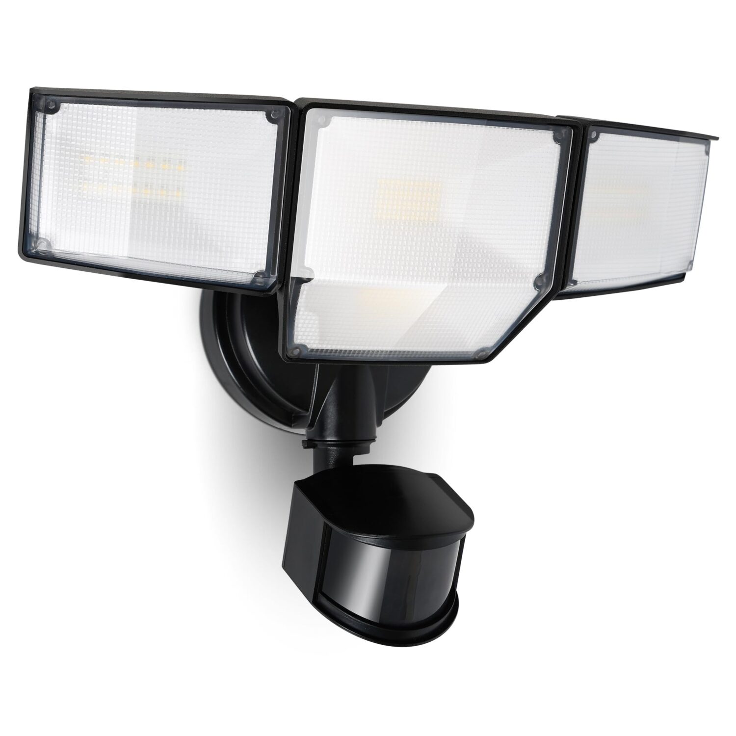 LUTEC 80W 9000LM LED Security Light Hardwire Motion Sensor Outdoor Lights