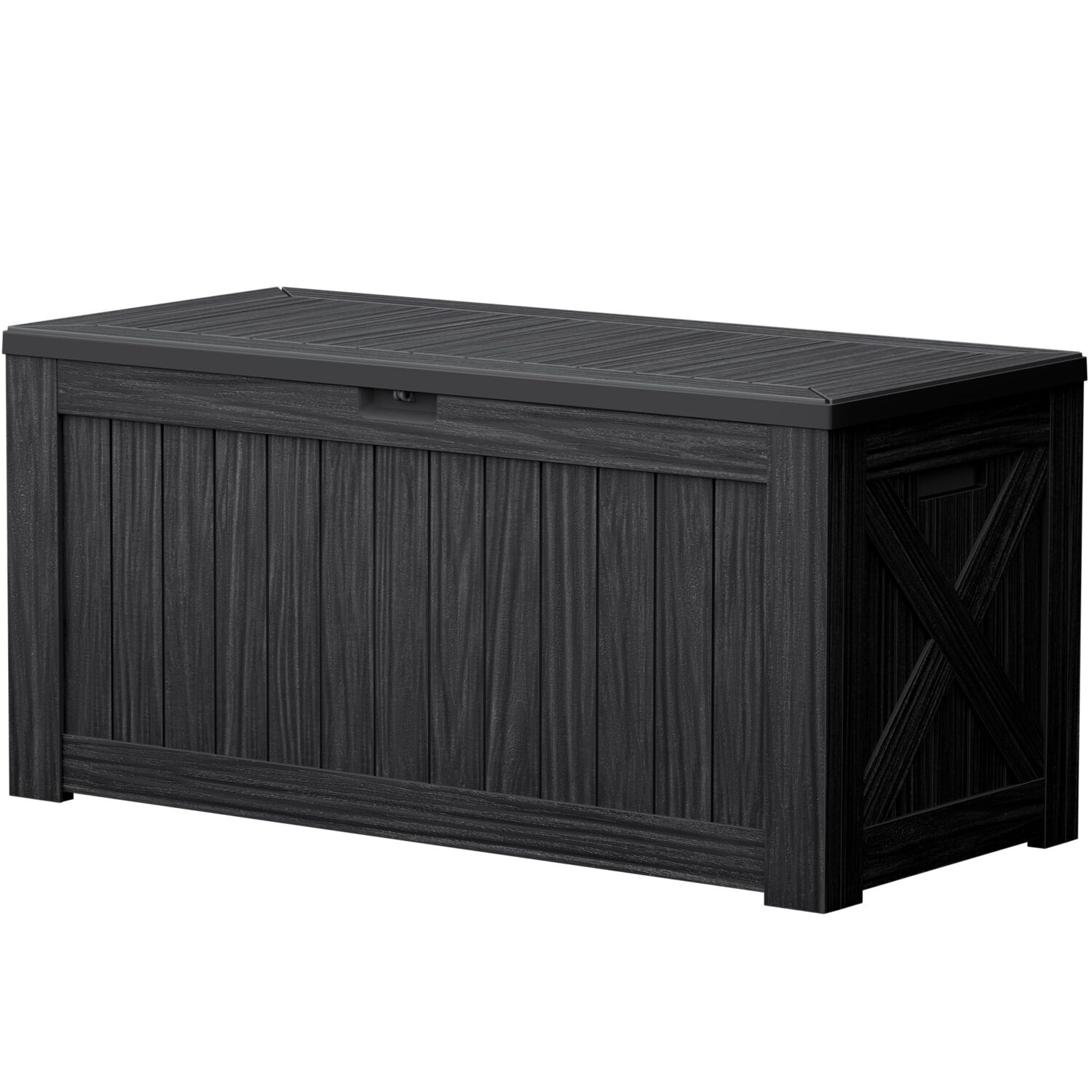 Devoko 120 Gallon Deck Box Resin Outdoor Storage Box Waterproof