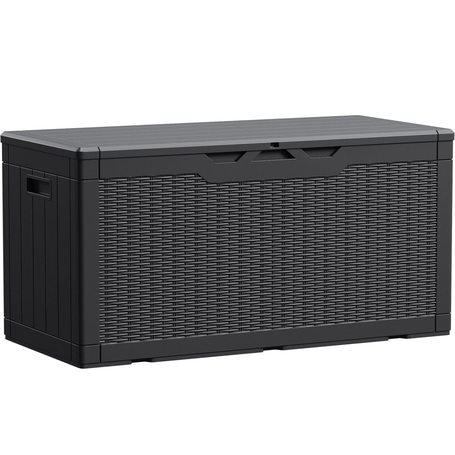 Devoko 100 Gallon Waterproof Large Resin Deck Box Indoor Outdoor Lockable Storage