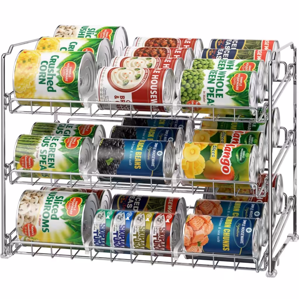 Simple Houseware Stackable Can Organizer Rack
