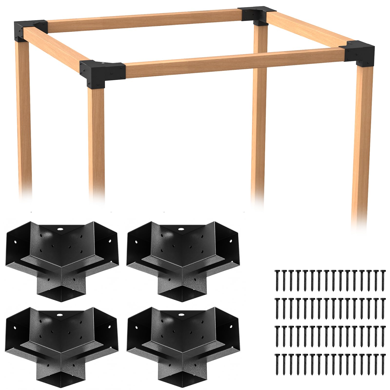 Pergola Brackets Kit for 4x4 Wood Beams