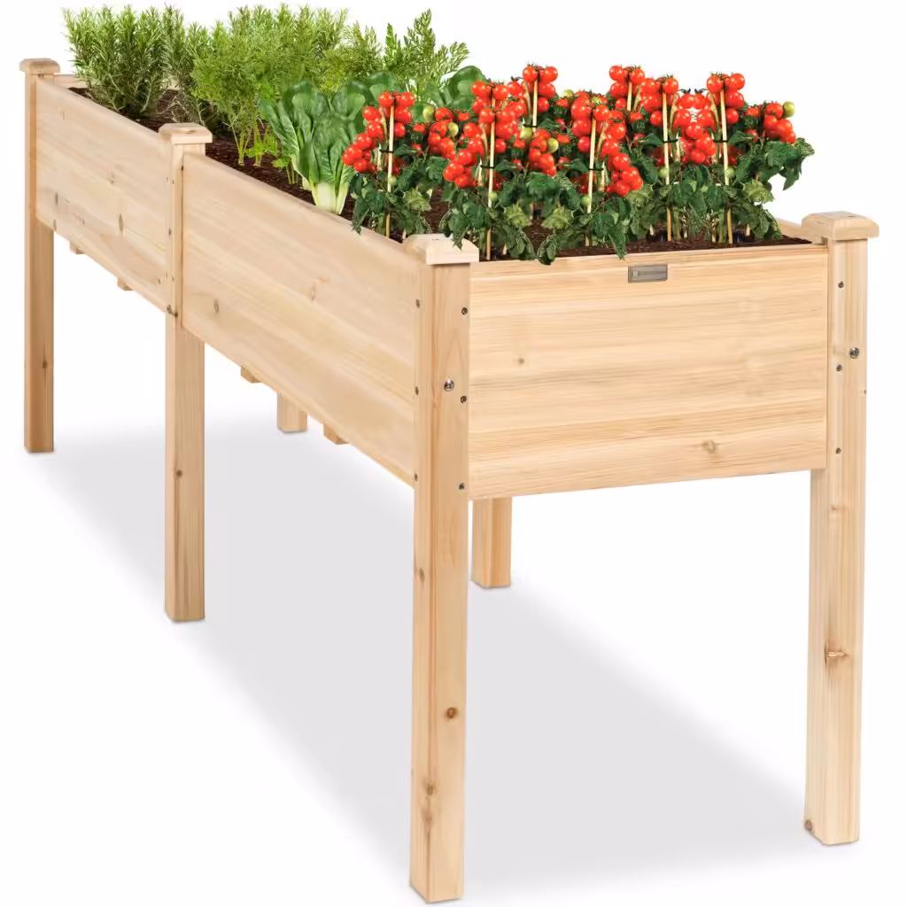 Best Choice Products 72x24x30in Raised Garden Bed