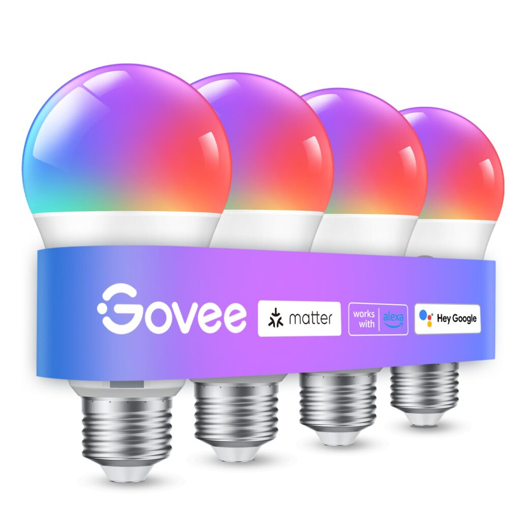 Govee Smart Light Bulbs, Color Changing Light Bulb