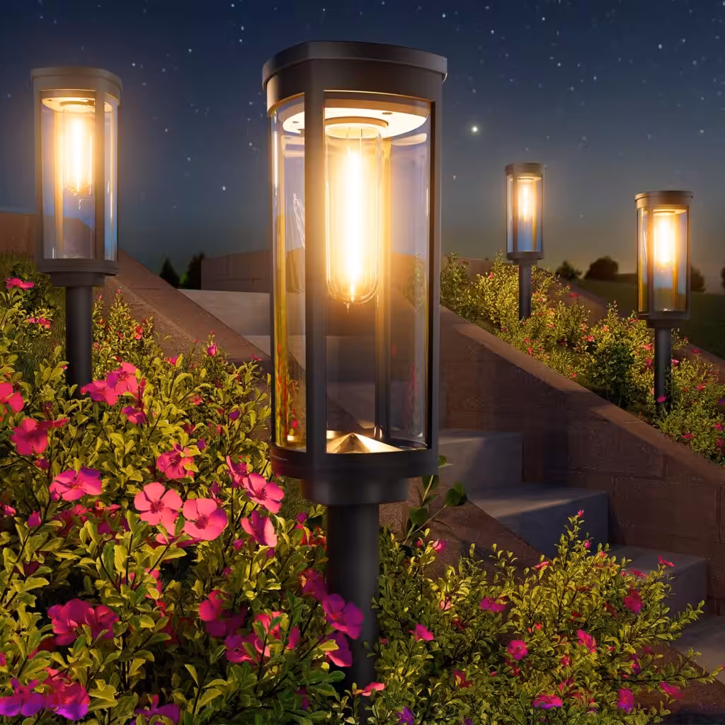 BITPOTT Bright Solar Pathway Lights Outdoor