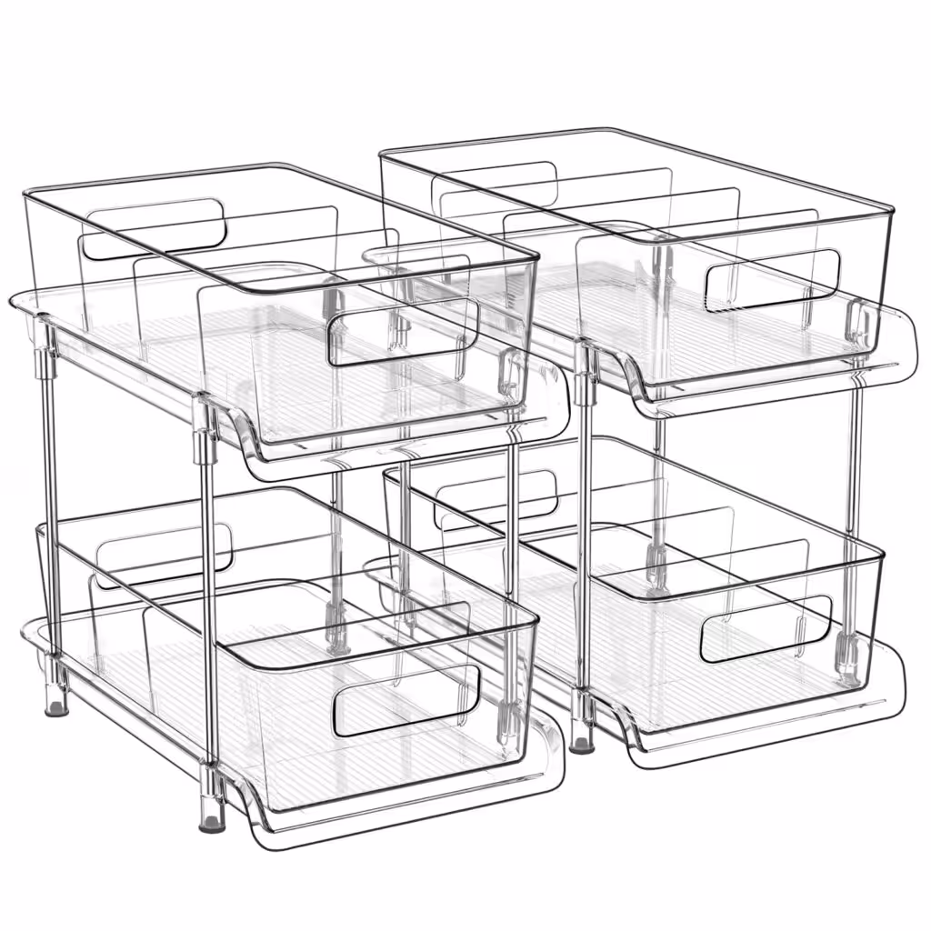 HIHEGD 2-Tier Bathroom Organizer
