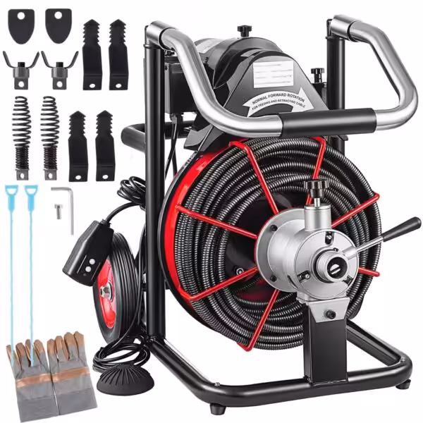 100 FT x 1/2 Inch Drain Cleaner Machine