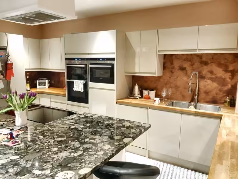 Aged Copper Backsplash