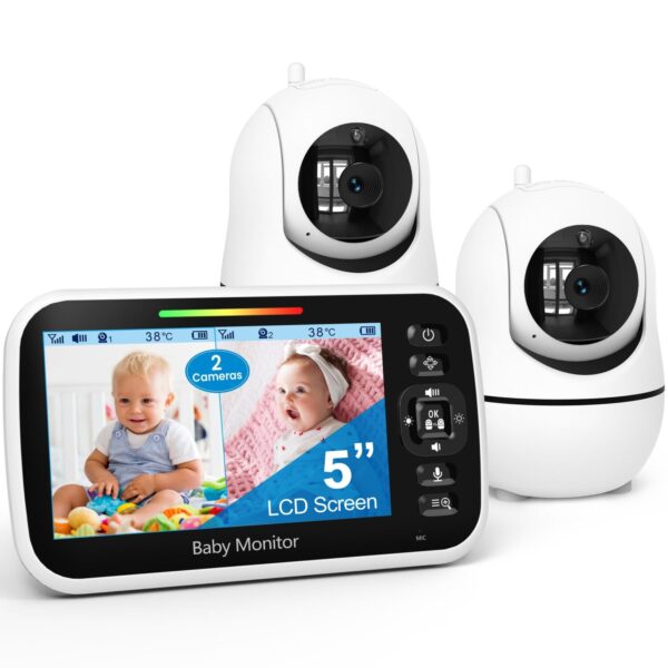 GoodBaby 5 Inch Split Screen Twin Monitor