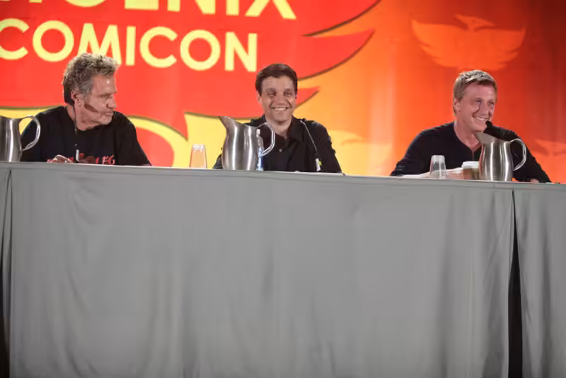 Martin Kove, Ralph Macchio & William Zabka
