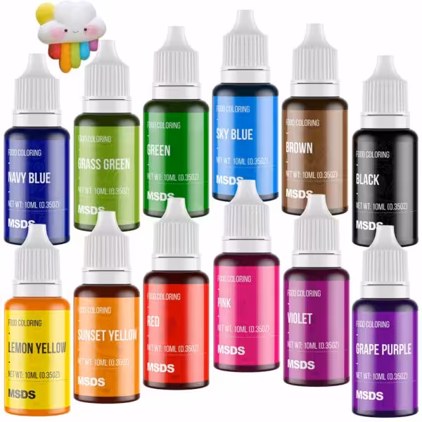 Nomeca 12 Color Cake Food Coloring Set