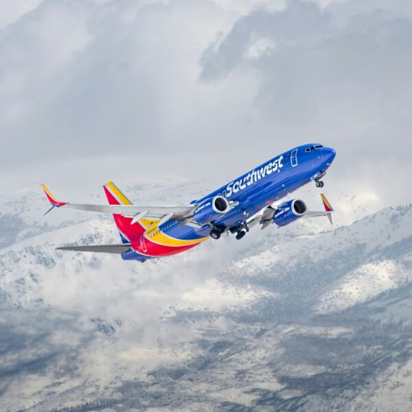 Southwest 737-800 departs from SLC