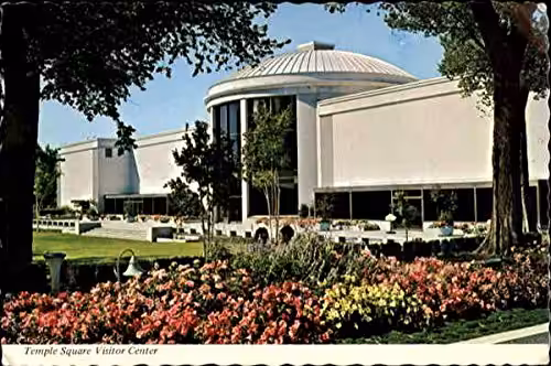 Temple Square Visitor Center Salt Lake City, Utah UT Original Vintage Postcard