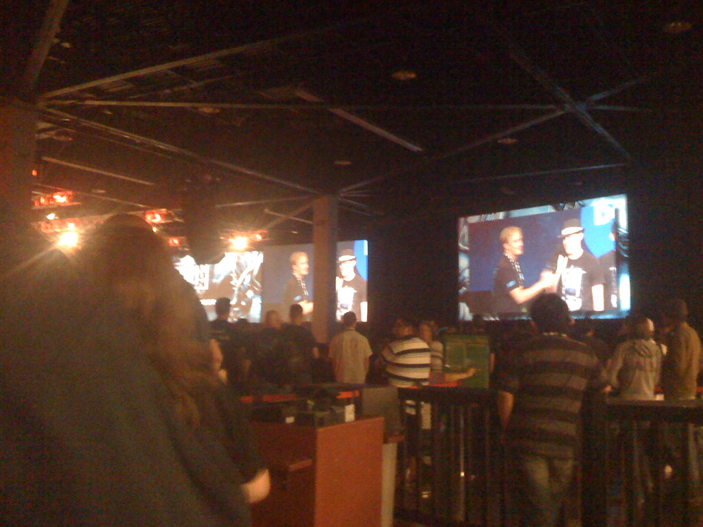 Host Jay Mohr interviews BlizzCon dance contestant