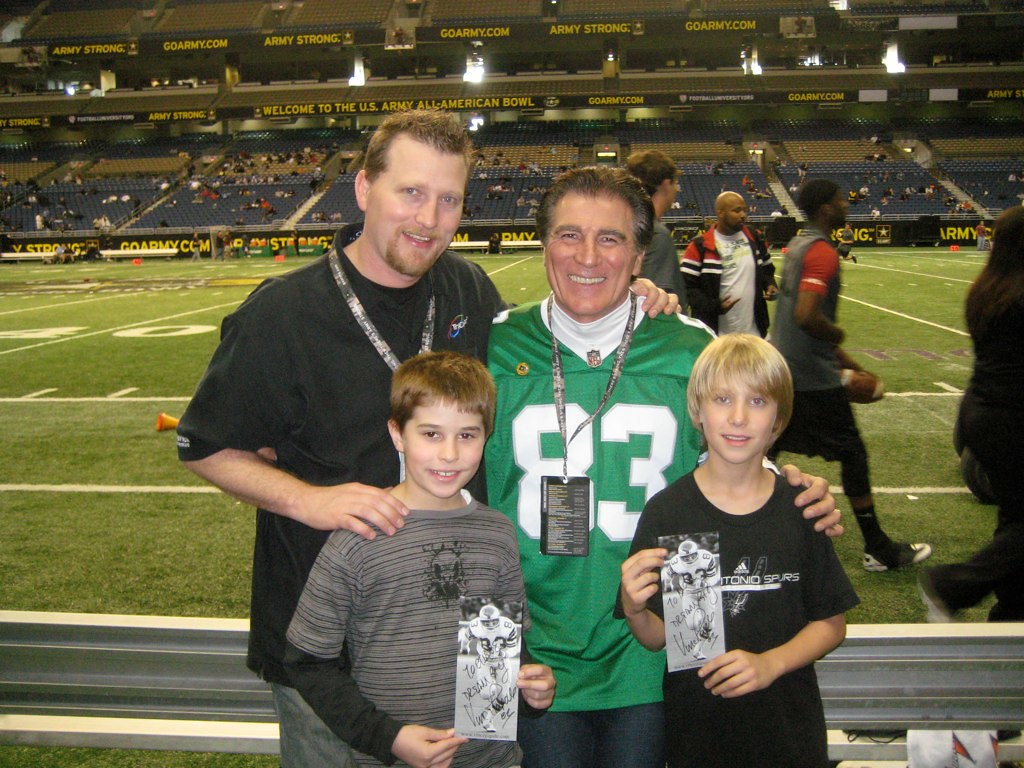 Vince Papale at the US Army All American Bowl