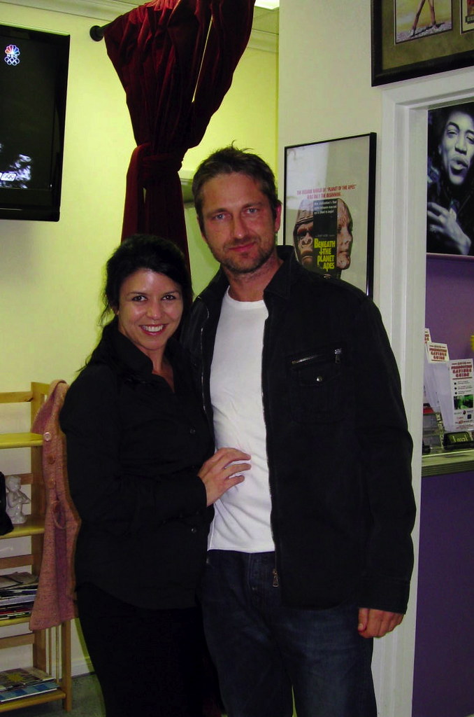 Gerard Butler and Kim Farris