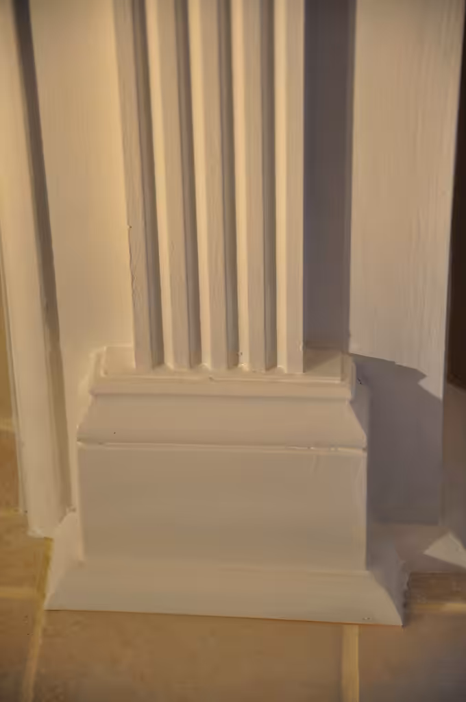 moldings on fireplace mantel
