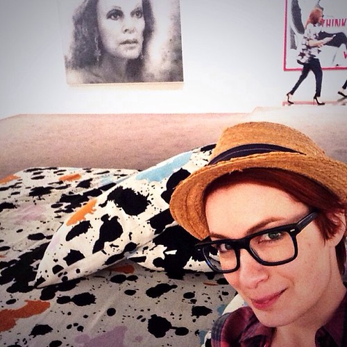 At the #journeyofadress Diane Von Furstenberg LACMA exhibit. Selfie bonanza.