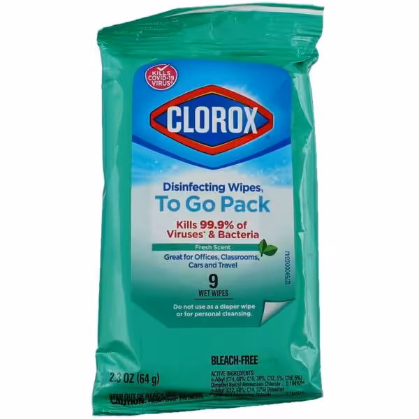 Clorox To Go Pack Disinfecting Wipes