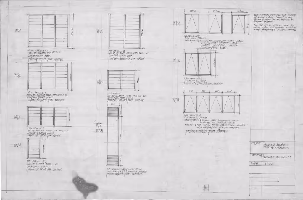 Ogbomosho Methodist Church Nigeria Designed by Michael Olutusen Onafowokan Window Schedule 018