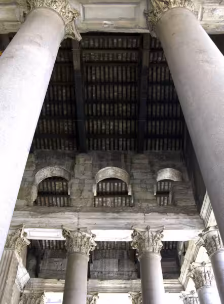 Pantheon Porch Ceiling