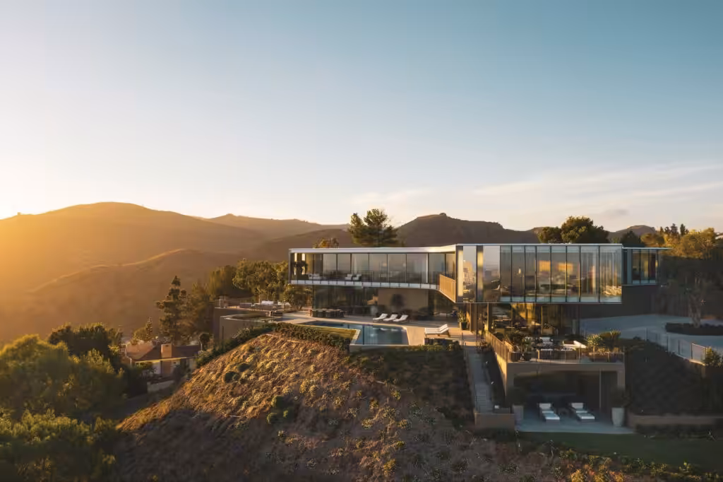 Hillside home designed to connect architecture with the surrounding landscape
