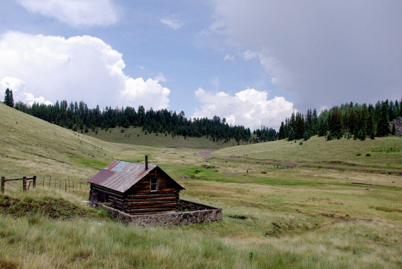 Shelter from the storm in White Mountains, Arizona