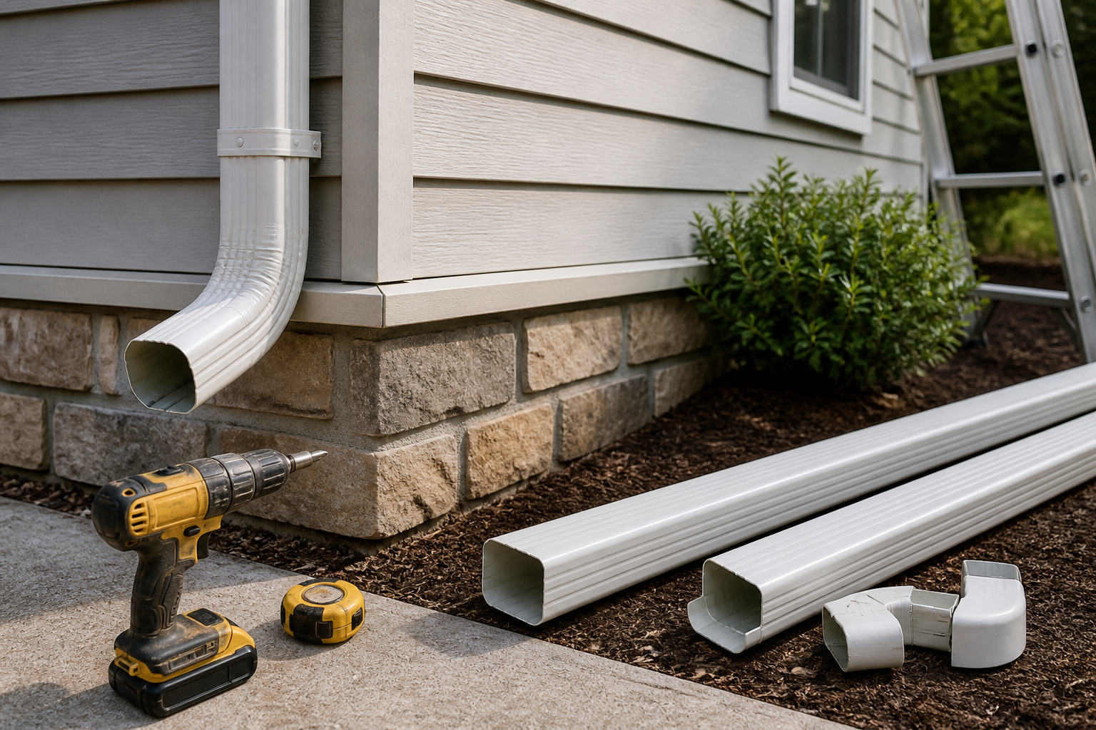 Downspout replacement labor cost