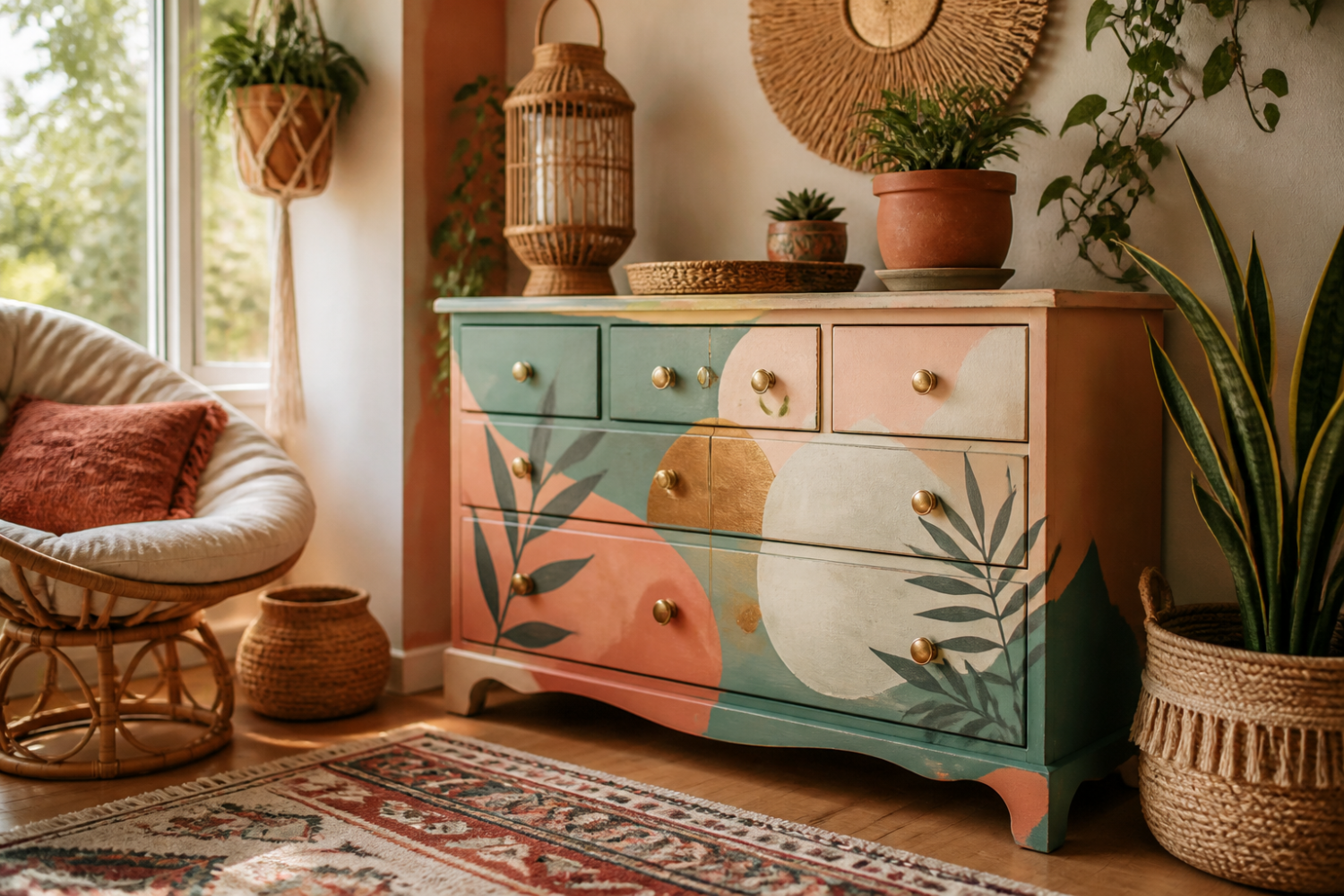 DIY Boho Painted Furniture: Transform Your Space Creatively