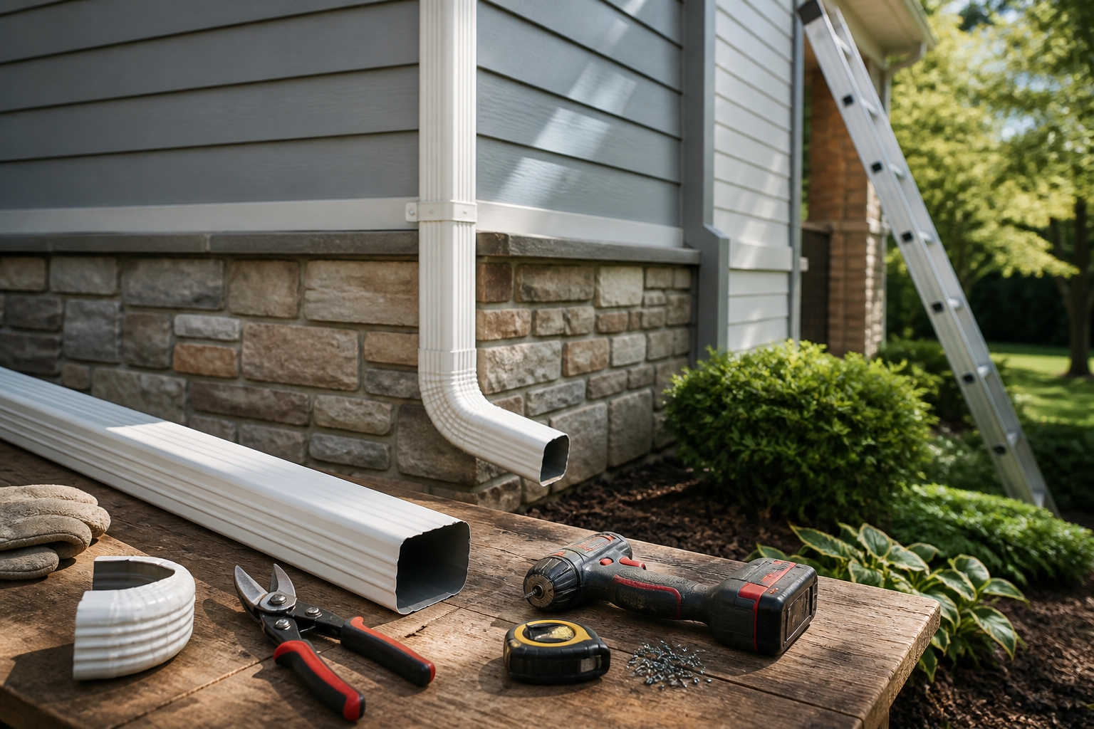 Downspout replacement labor cost