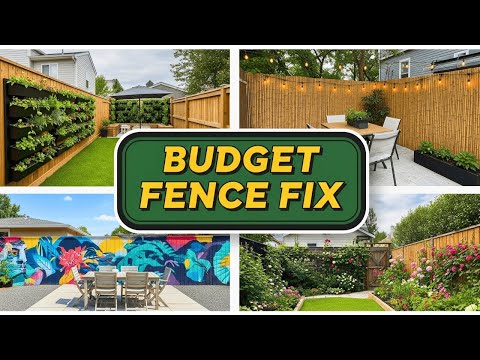 Budget Fence Makeover: 165 Ideas to Hide Your Ugly Fence for Cheap