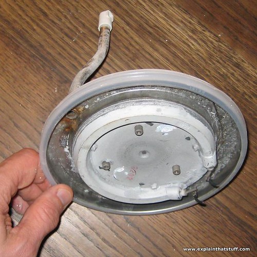 Heating element and steam tube from a modern electric kettle