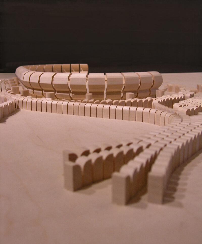 Model of Jørn Utzon, Jeddah Stadium, Saudi Arabia 1967