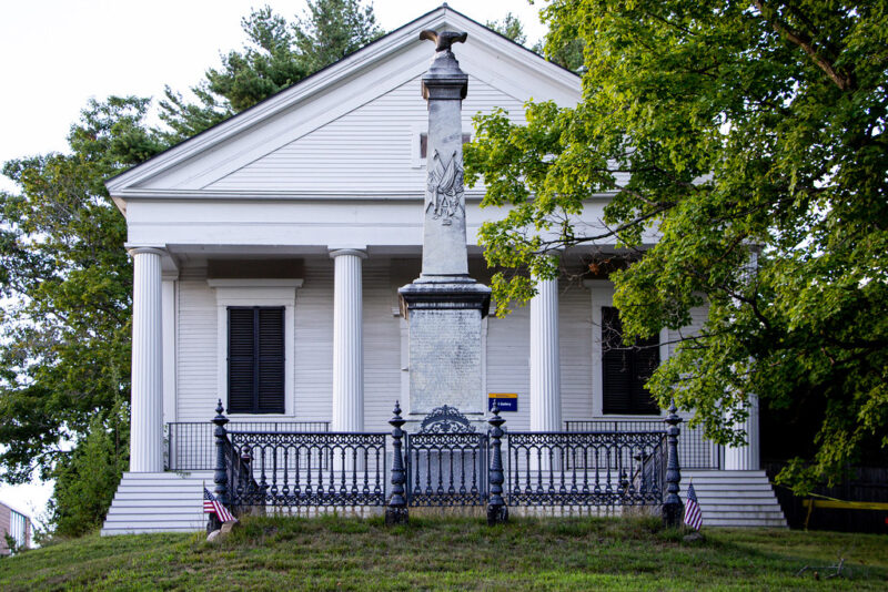 An art gallery at the University of Southern Maine showcasing creative architectural design