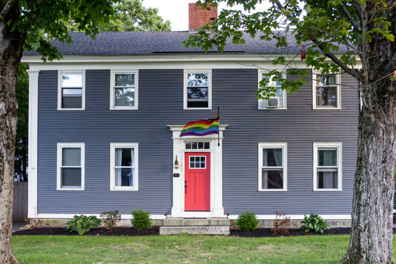 Another historic building on College Avenue that supports the college environment