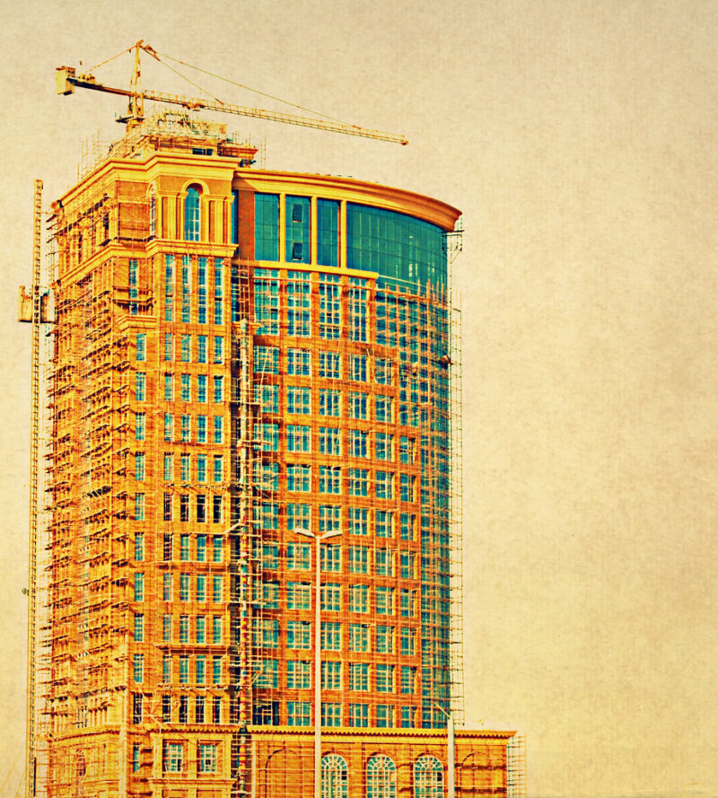 Construction in Al Khobar, Saudi Arabia