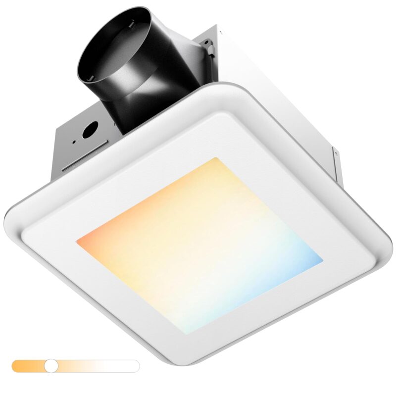 Amico 80 CFM Bathroom Exhaust Fan with Light