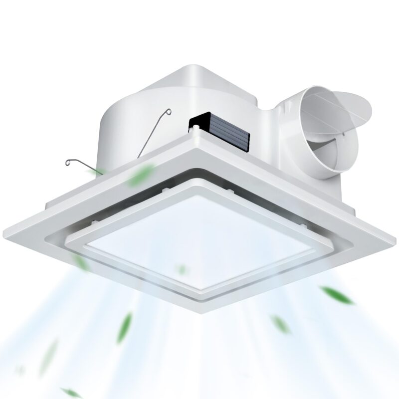 Ultra Quiet Bathroom Exhaust Fan with Light 120 CFM