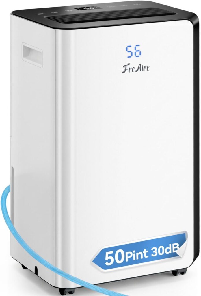 FreAire 54 Pint Dehumidifier for large basements