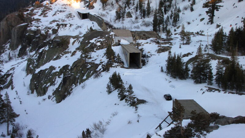 Historic train tunnels and snow sheds that could provide context to various shed designs influenced by climate and landscape.