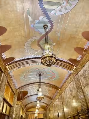 Phillips Petroleum Building decorative entrance
