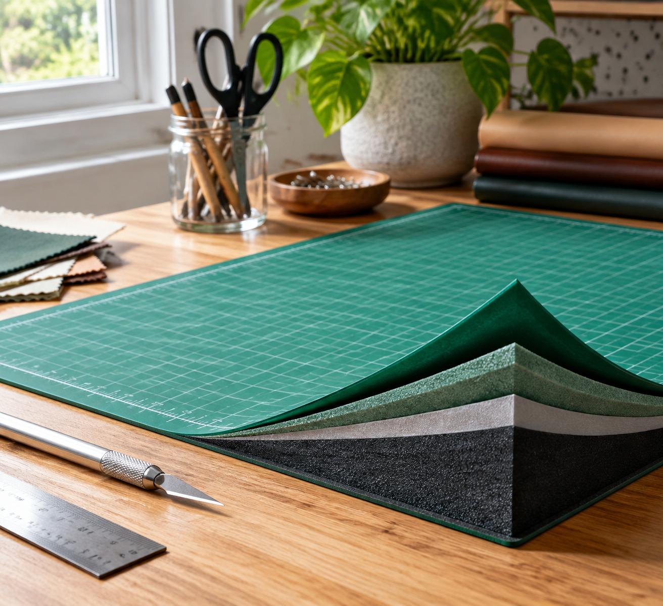 what are self-healing cutting mats made of