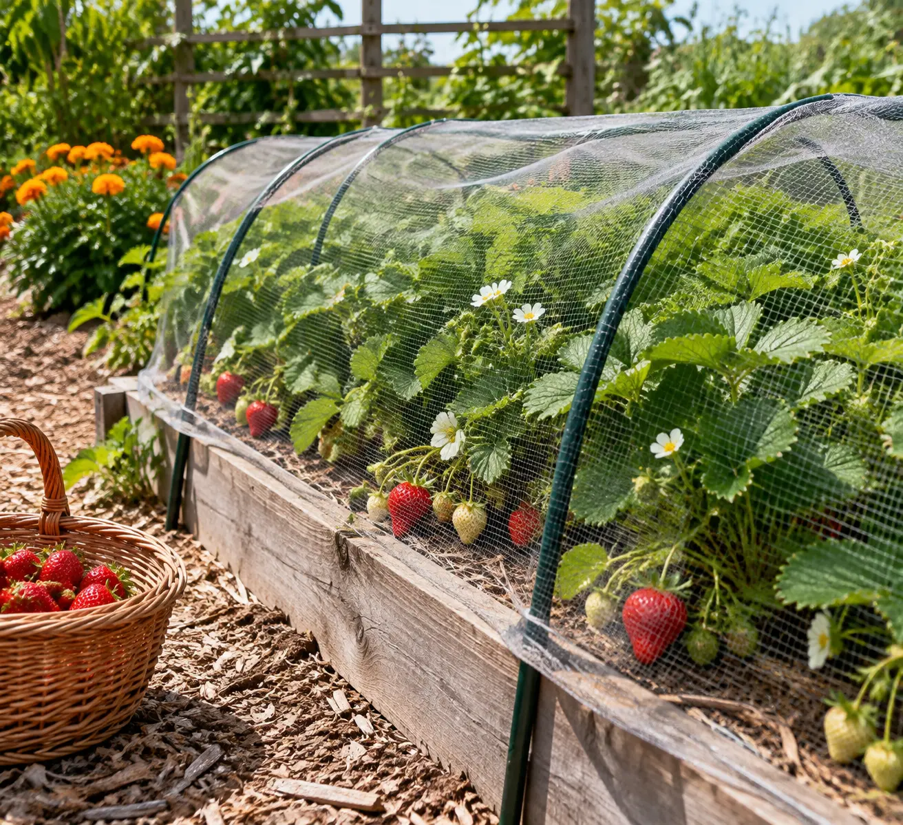how to protect strawberries from pests